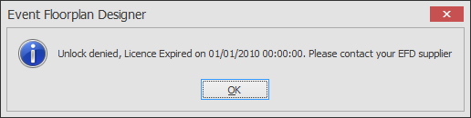 Screenshot: If the software did not load and you got another message, please click on the message box