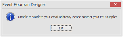 Screenshot: If the software did not load and you got another message, please click on the message box