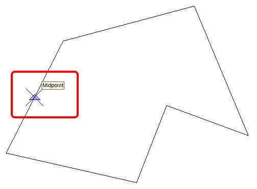 Screenshot: Now when you click on the Polyline, you will see the extra Node which can be manipulated a