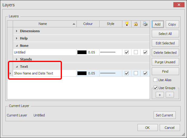 Screenshot: You will now see that your Layer has moved to the Group (see 2nd image below).