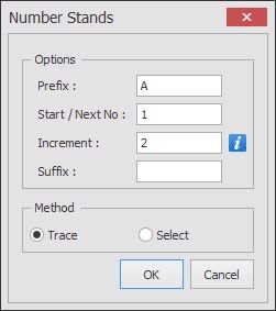Screenshot: The following dialog box will now appear for you to specify the numbering system you requi