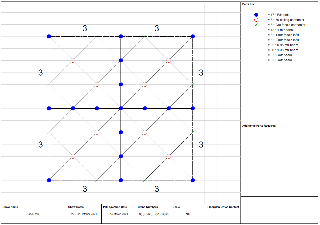 Screenshot: Once the Components PDF is created you will see a full list of components on the first pag