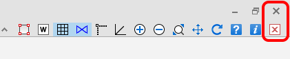 Screenshot: You can either click on the Grey cross in the top right of your screen to close the whole