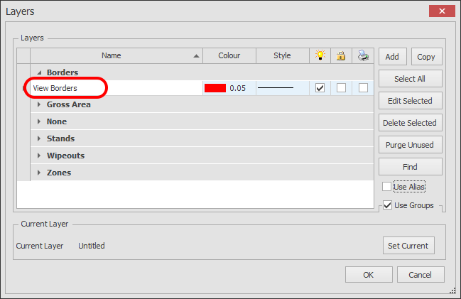 Screenshot: Now select the Layer you would like to copy by clicking on the name of the layer, in this