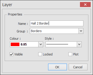 Screenshot: Give your layer a name and click OK. In this example we will call the new Layer 'Hall 2 Bo