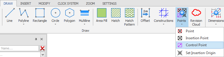 Screenshot: Control Points - You can also add control points to your symbol. Control points will allow