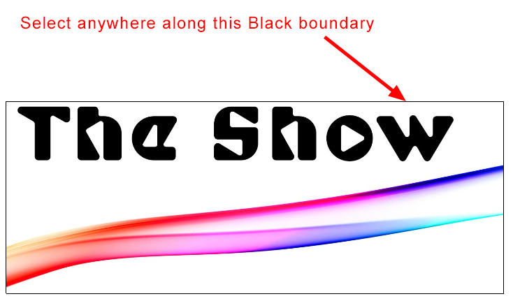 Screenshot: If you cannot select the boundary, please see point 3 on our troubleshooting page.