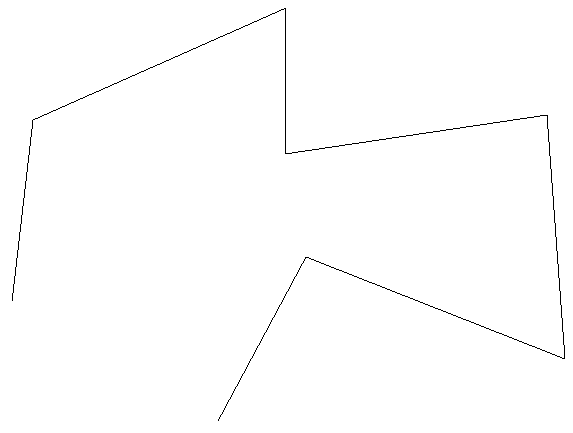 Screenshot: Samples of the completed polyline with and without closed loops.