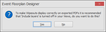 Screenshot: After clicking ok on the above dialog the following message may appear, if it does then it