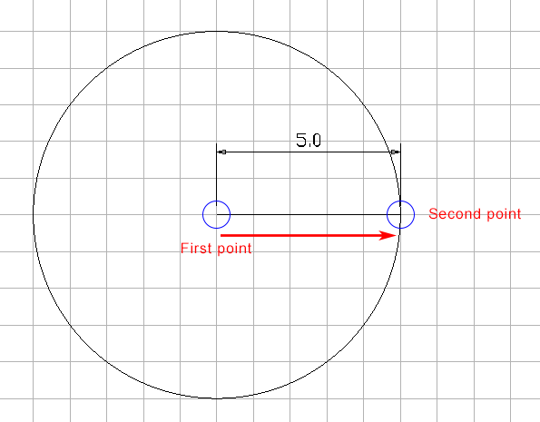 Screenshot: NOTE: Even though you have drawn a Circular stand, the system thinks it is a square so it