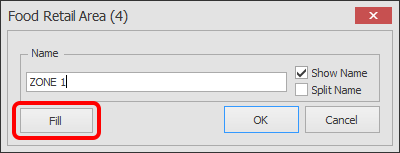Screenshot: Click on the Fill button.