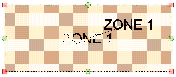 Screenshot: You will now be able to move the Name around with your mouse and position it as required.