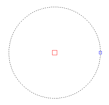 Screenshot: Selected Circle: