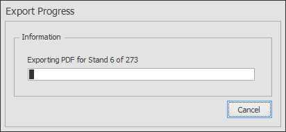 Screenshot: Once you have set the relevant options click OK. Your PDFs will now be created and saved i