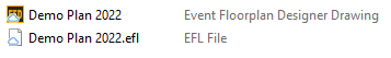 Screenshot: When a drawing is opened, EFD locks that drawing so it cannot be opened at the same time b