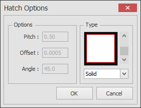 Screenshot: Once you have selected the hatching you want (in this example I have selected Double), cli