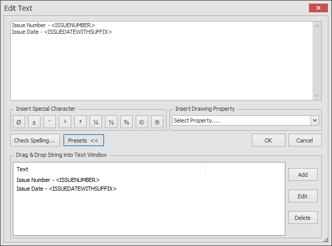 Screenshot: To use the text again on another plan, all you have to do is drag and drop the text from t