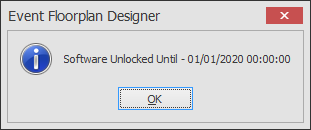 Screenshot: If all is well then the following message will appear telling you that the software has be
