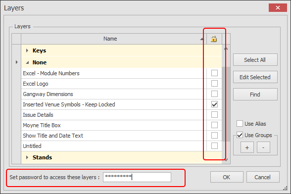Screenshot: For extra security you can set a password to stop certain users accessing this function. J