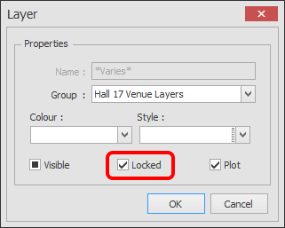 Screenshot: If you would like to Lock multiple layers at the same time, select the layer Names while p