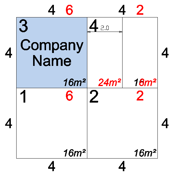 Screenshot: Move you mouse left or right to the desired position (the dimensions will turn Red while d