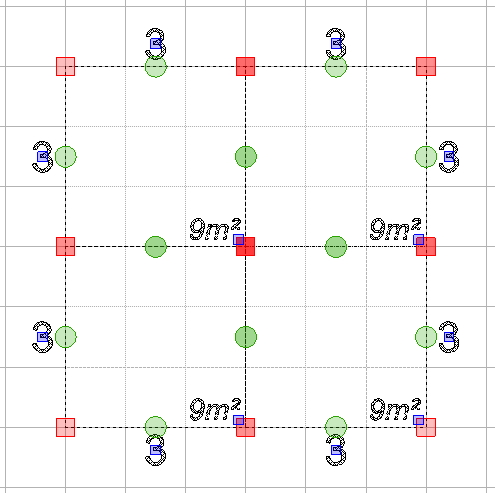 Screenshot: If the corner nodes are Blue, press the Space bar on your keyboard to toggle them back to
