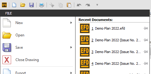 Screenshot: TIP: Hover your mouse over a recent document to see where that file is saved to make sure
