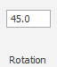 The Rotation box in the ribbon