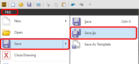 Screenshot: Now simply attach this new drawing (.EFD file) to an email and send it to the contractor o