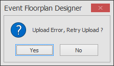 Screenshot: Upload Error