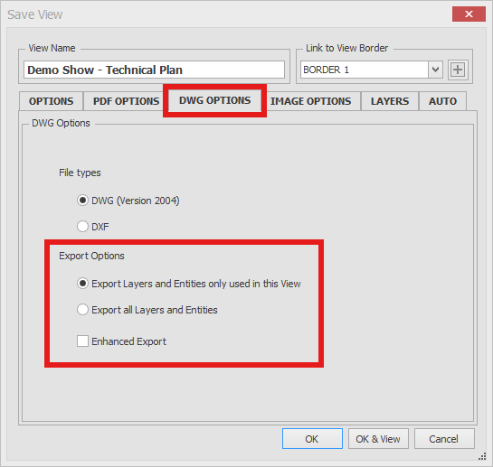 Screenshot: You have 2 options to choose from: